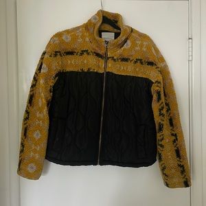 Fuzzy/quilted jacket